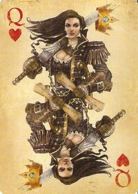 Female Hero as the Queen of Hearts