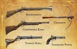 Ranged weapons