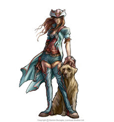 Fable 2 a hero and her dog by omend4-d326l93-1-