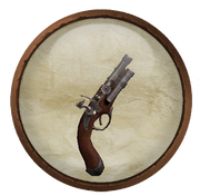 Iron clockwork pistol