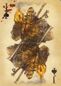 Saker as the Jack of Spades
