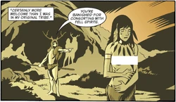 Bellflower is banished from the Fog Mountain tribe