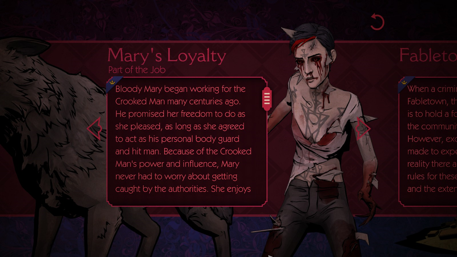 Bloody Mary began working for the Crooked Man many centuries ago. 