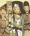 Her early life as a scullery maid