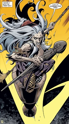 Fables 87 Baba Yaga pestle and mortar