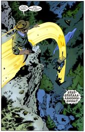 The Literals Issue 2 Sam tossing Hansel over a cliff
