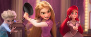 Elsa Rapunzel Ariel encounter Vanellope