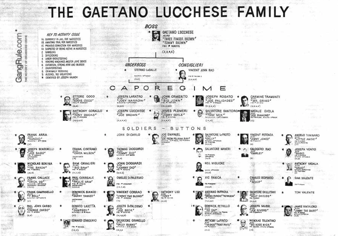 Lucchese Crime Family | Fact and Fiction Wiki | Fandom