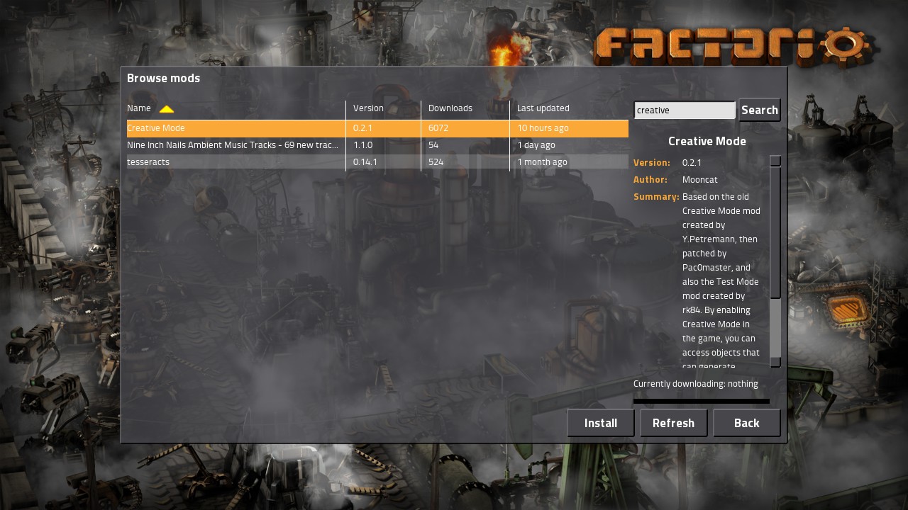 how to install factorio mods