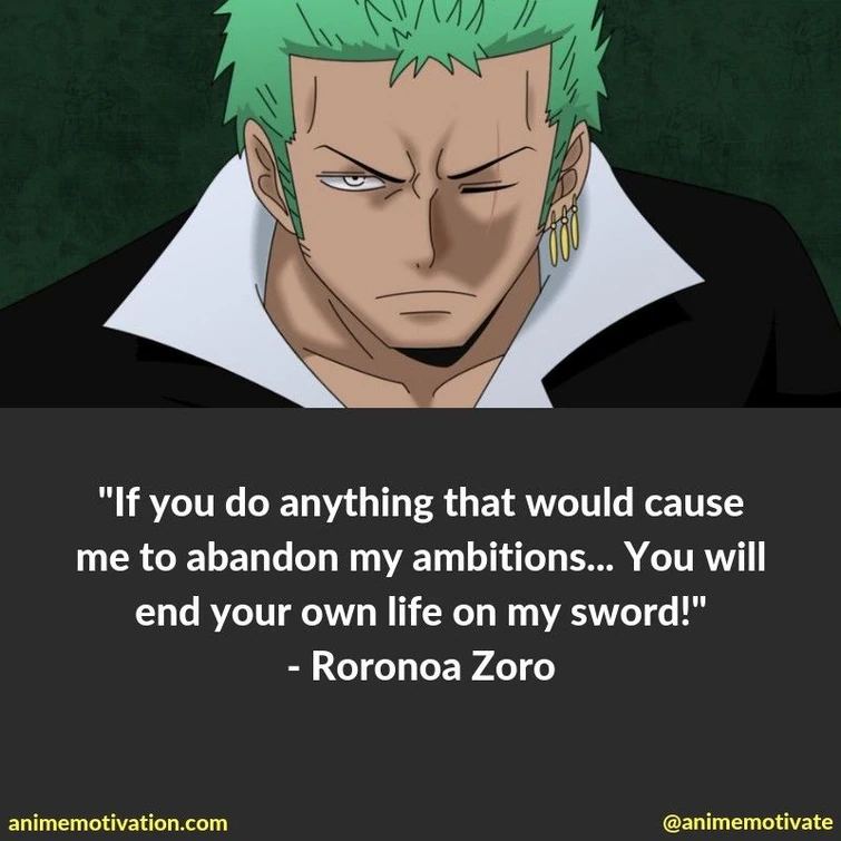 What is the best your favorite Zoro quote? Fandom