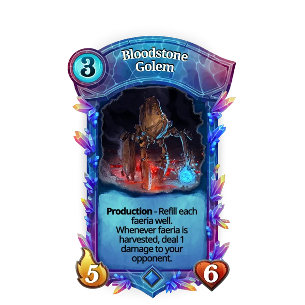 Bloodstone Golem Official Faeria Wiki