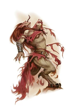 Ein Besessener verwandelt sich