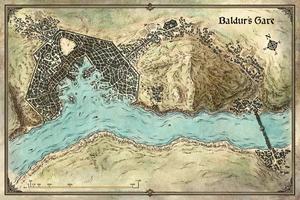 Mapa Wrót Baldura.