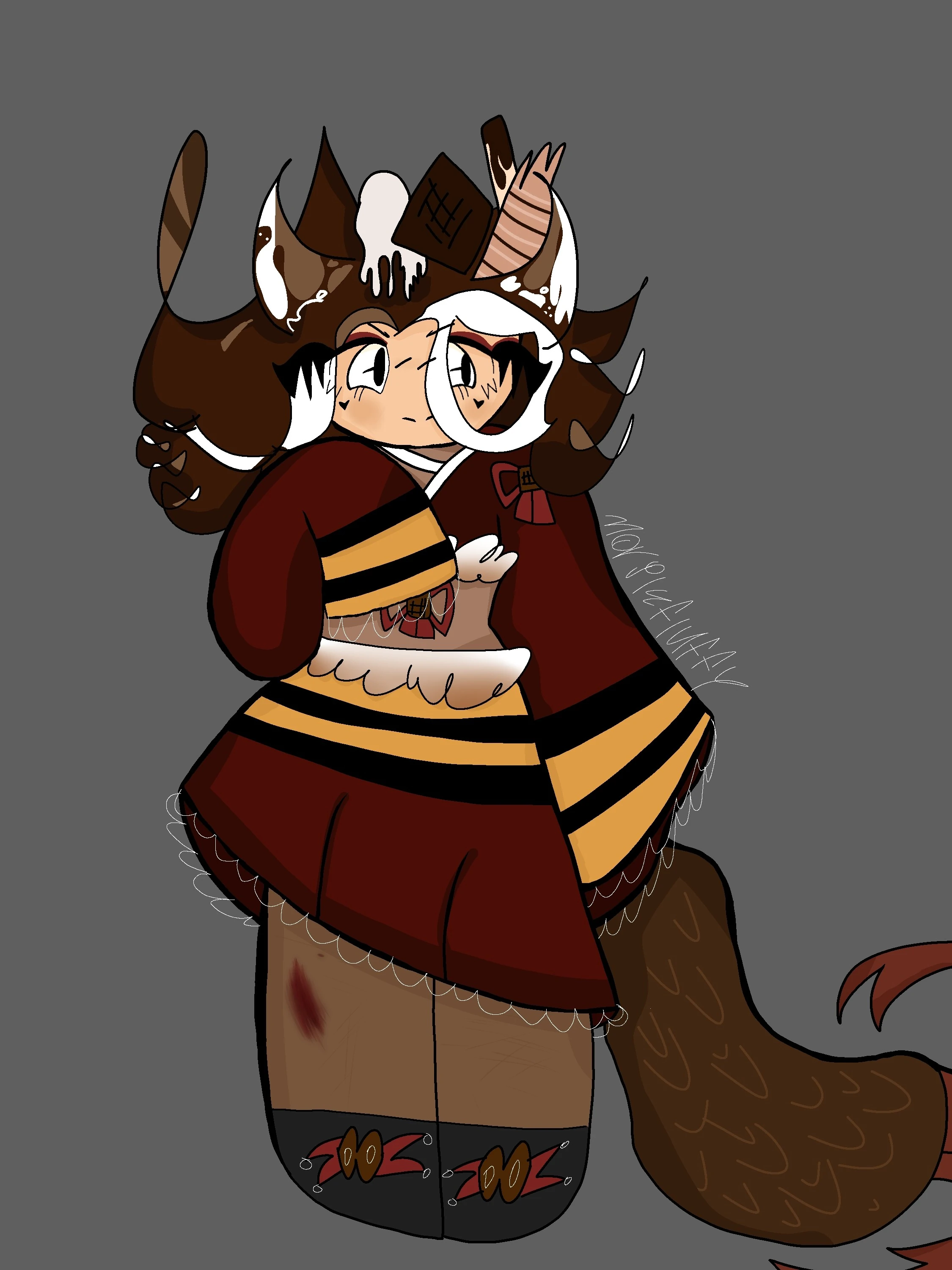 digital drawing of maple taffy cookie!! sorry but i'm very proud of