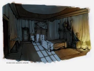 Concept art of Agatha's house.