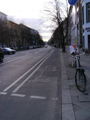 Radfahrstreifen in -Kreuzberg (Kreuzbergstraße).