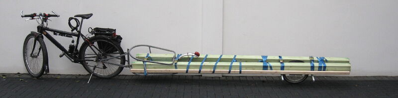 Einradanhänger mit Latten (3,00 m)