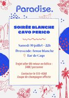 Affiche soirée blanche Cayo Perico - 30 juillet 2022