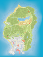 Carte des zones sensibles de San Andreas (Janvier 2022)