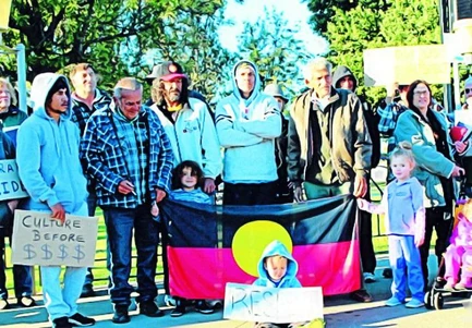 Signs following miners