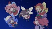 Rose flying with Eri, Lip, Himawari and Sumire