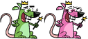 Cosmo and Wanda as Rats