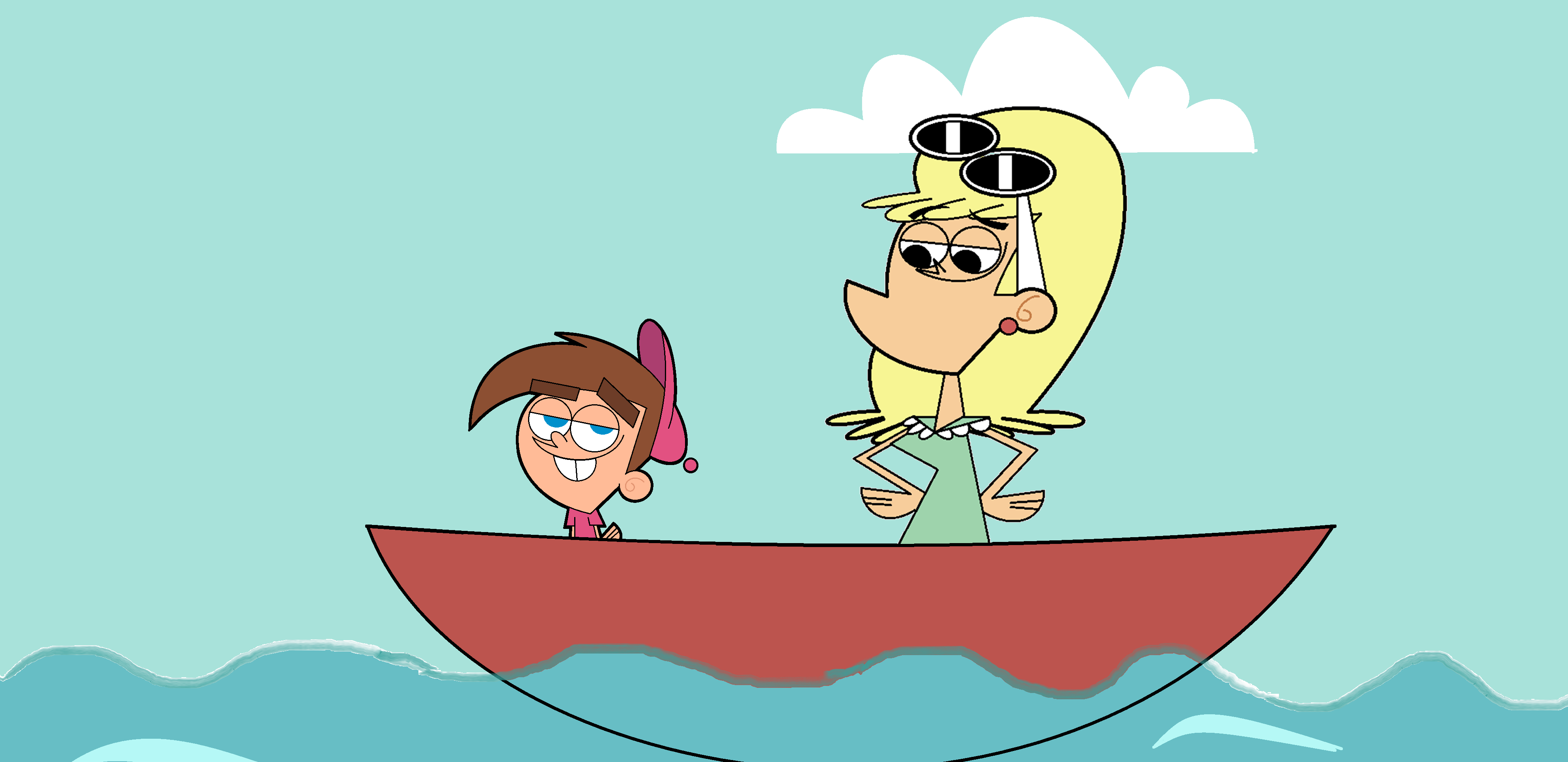 fairly odd parents vicky and timmy kiss