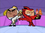 Chester and A.J. get into a "slap fight".