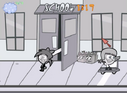 Nicky chases Timmy until the end of the level. (Breakin' Da Rules)