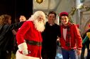 Drake Bell and Santa Claus alongside Butch Hartman