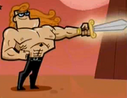 Arthur in his muscular heroic form.