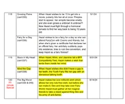 Early episode synopsis in leaked June 2023 delivery schedule.