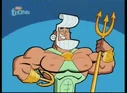Wet Willie: much muscle and holding a trident