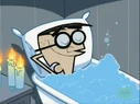 Crocker in his bathtub.