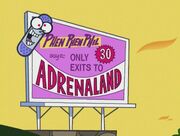 Adrenaland Highway Advertisement Sign