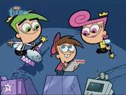 Timmy doing a list of wishes for cosmo and wanda