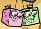 Cosmo and Wanda as fuzzy dice