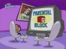 A.J. bored with the parental block.