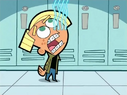 Chester's braces get attracted by the magnet.