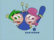 Cosmo and Wanda in the Oh Yeah! Cartoons logo.