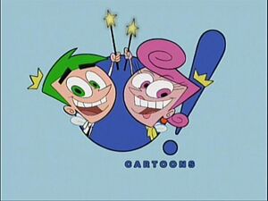 Cosmo and Wanda in the Oh Yeah! Cartoons logo.