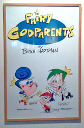 Nickelodeon Studios' original name and look for The Fairly OddParents, known as Fairy Godparents (created by Butch Hartman).