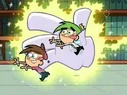 A giant white glove is about to grab Timmy and Cosmo