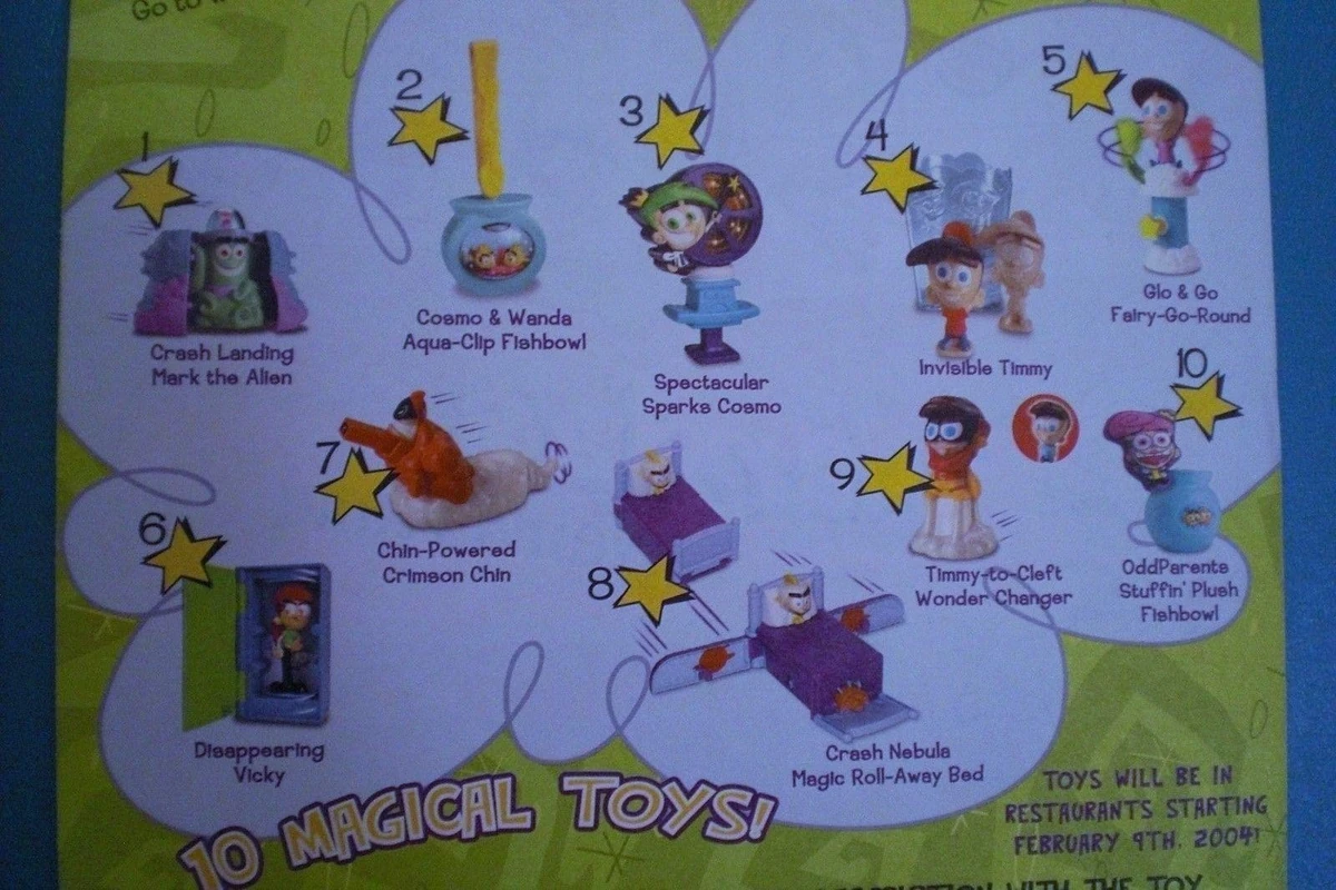 2004 Burger King Toys Fairly Odd Parents Wiki Fandom