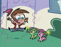 Timmy's cool new clothes.