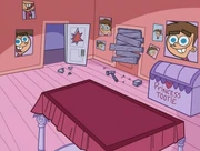 The place where the magic didn't affect and Timmy' cap is missing in one picture.
