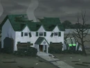 A.J.'s house in the ruined future Dimmsdale. (Channel Chasers)