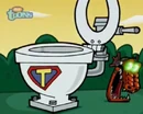 Super Toilet and Super Bike (head)