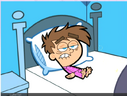 Timmy Turner with his pajamas on in Fairy Idol.