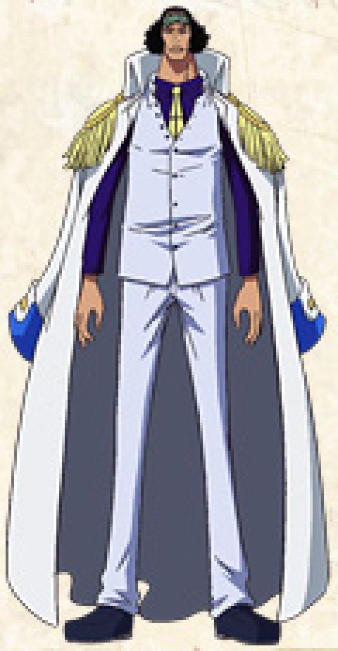 One Piece Sakazuki Navy Marine Justice White Cloak long Coat